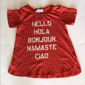Wildfox Say Hello Tee, XS